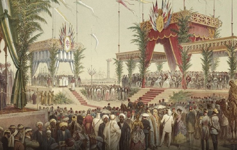 Dipinto dell’inaugurazione del Canale di Suez