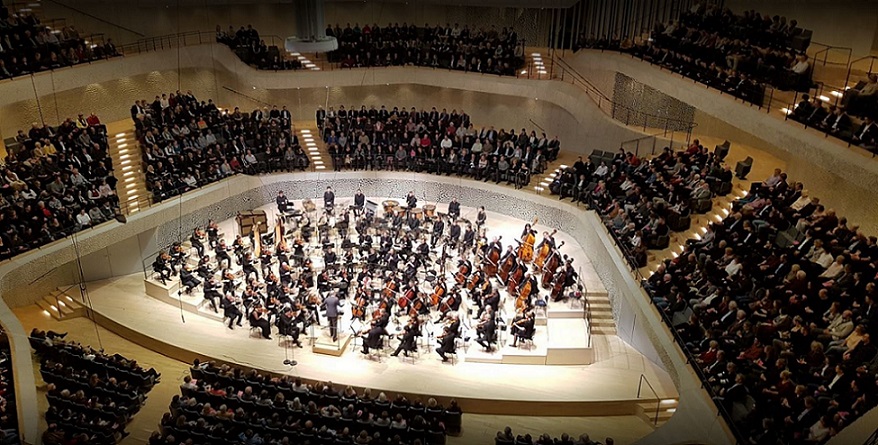 L'Elbphilharmonie, sala da concerto