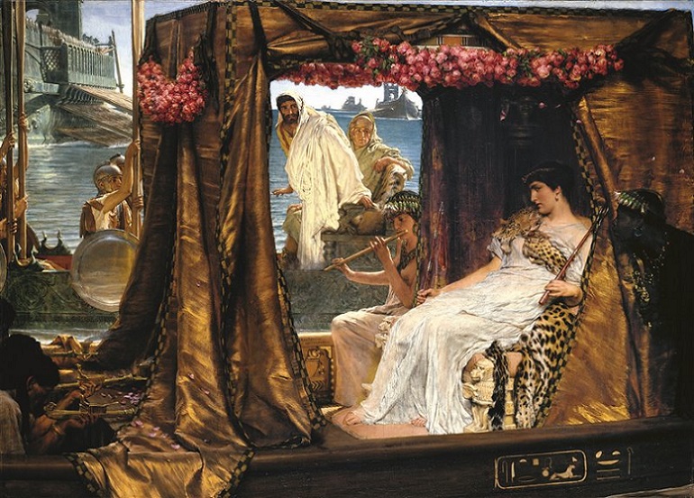 L'incontro di Antonio e Cleopatra