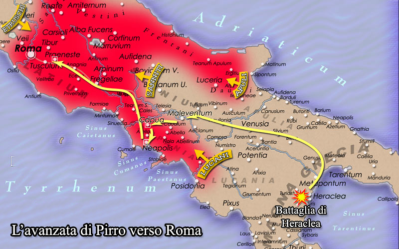 Pirro verso Roma