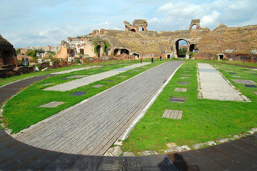 Anfiteatro di Capua, interno
