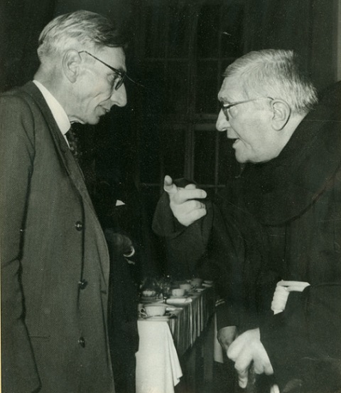 Padre Gemelli con il Professor Cesare Musatti